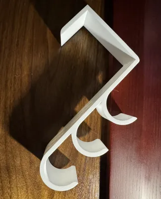 Coat Hook 83mm Wide - Cubicle Accessory