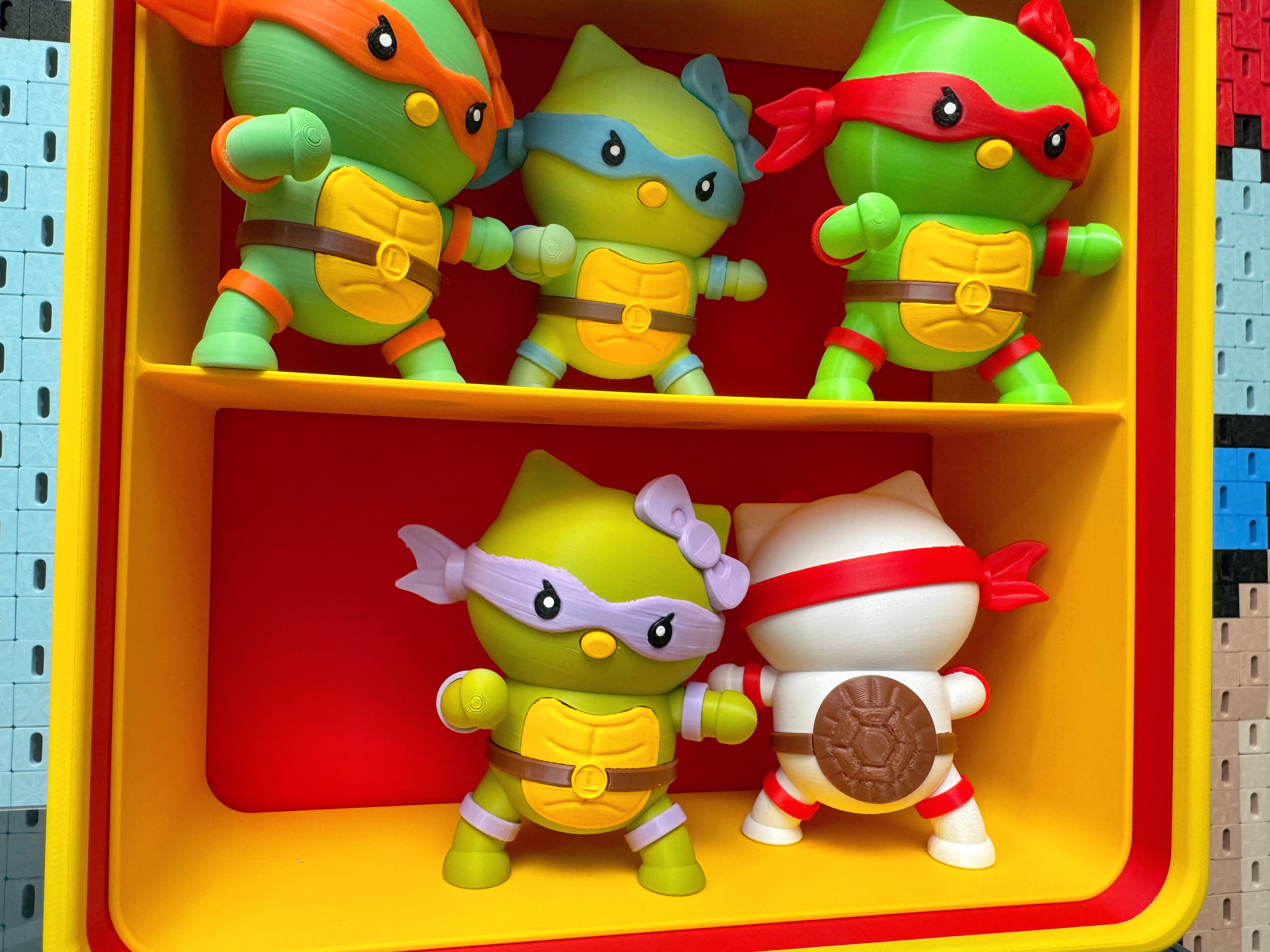 Miniatura 2 do modelo 3D Hello Kitty忍者神龟之哈喽王八-分件版