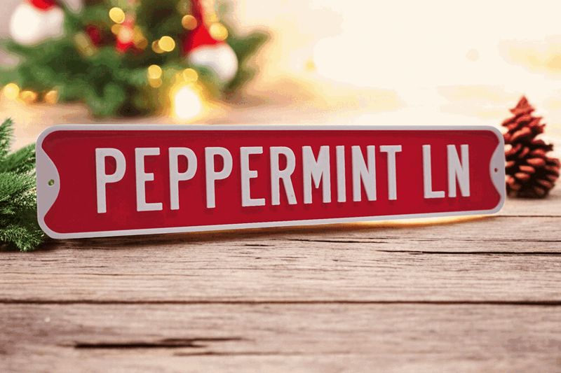 Christmas Street Signs V3- Christmas Decor