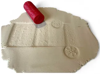 Christmas Play Dough Stamp Roller