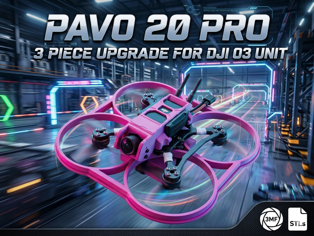 Pavo 20 Pro Kit – 3-Piece Upgrade for DJI O3 Unit 