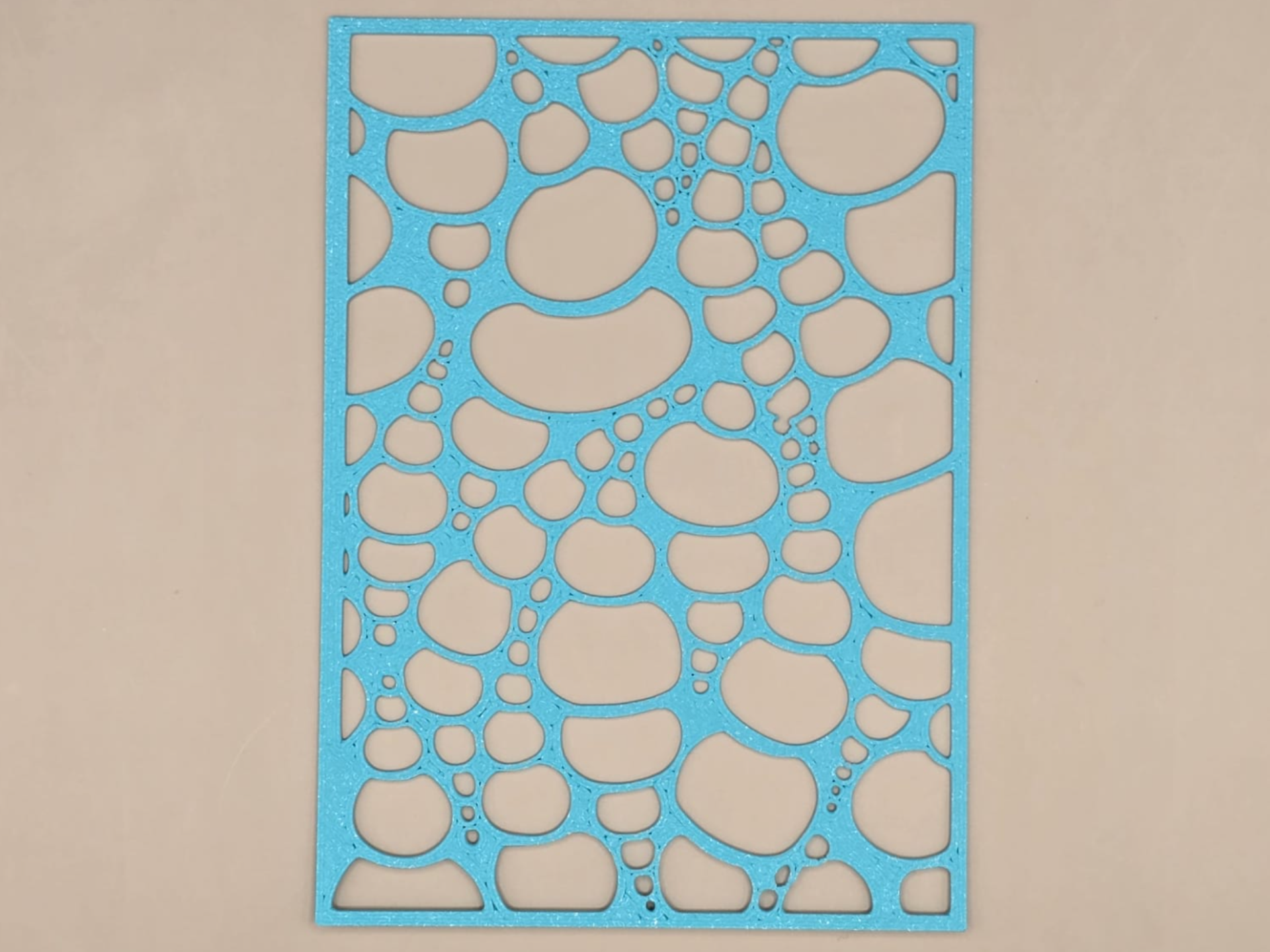 Oil Bubble Stain Stencil Template