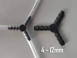3-way Tube Connector - Metric - 4-12mm