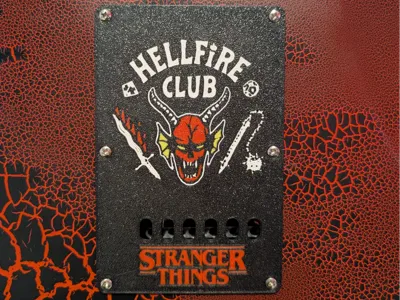 Stranger things style backplate for Stratocaster