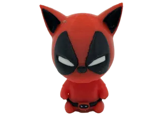 Kitty Deadpool Cartoon Cat