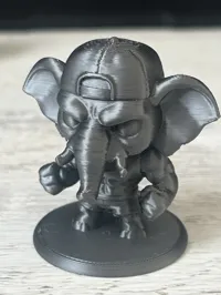 Éléphant bodybuildé, collection animaux de sport — photo 3