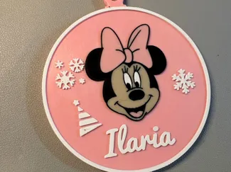 Pallina Natale Minnie con nome