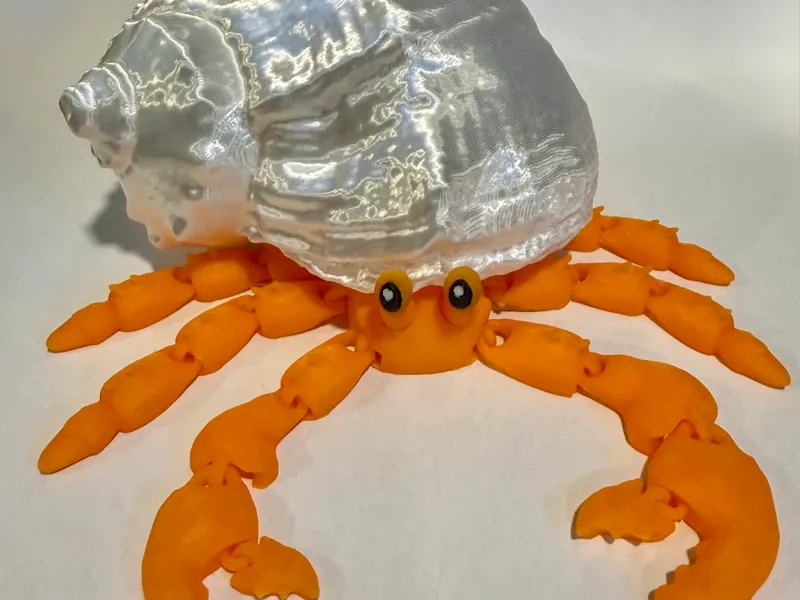 Flexi Hermit Crab with 3 Shell Options 