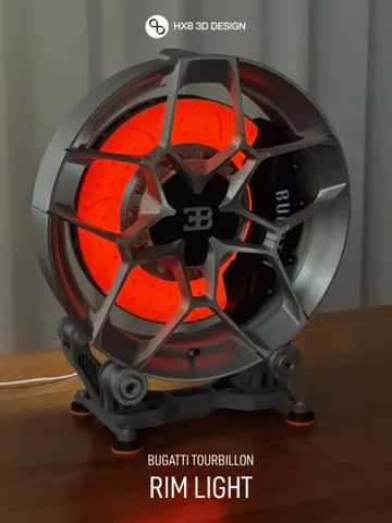Accesorio para impresora 3D: Bugatti Tourbillon Burning Brake Rim Light by HX8 — vista de referencia 2