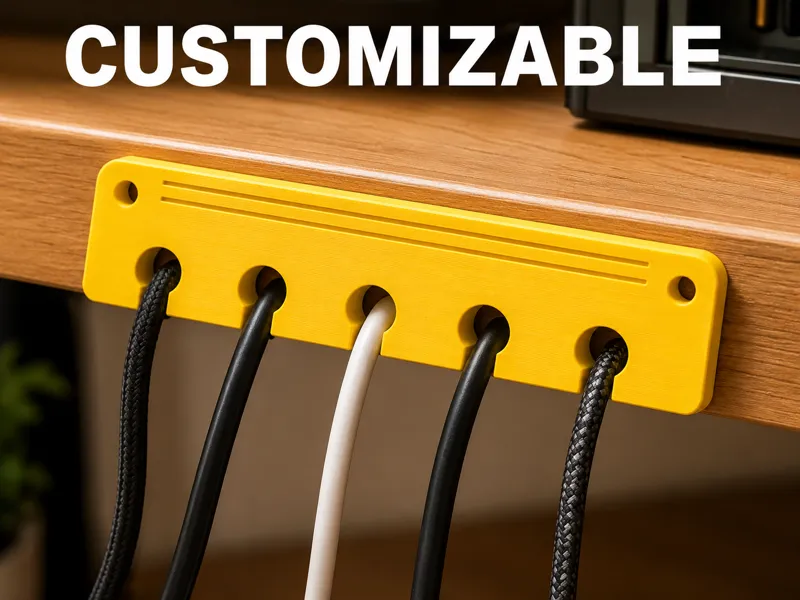 Adhesive Parametric Cable Saddle Strip Custom