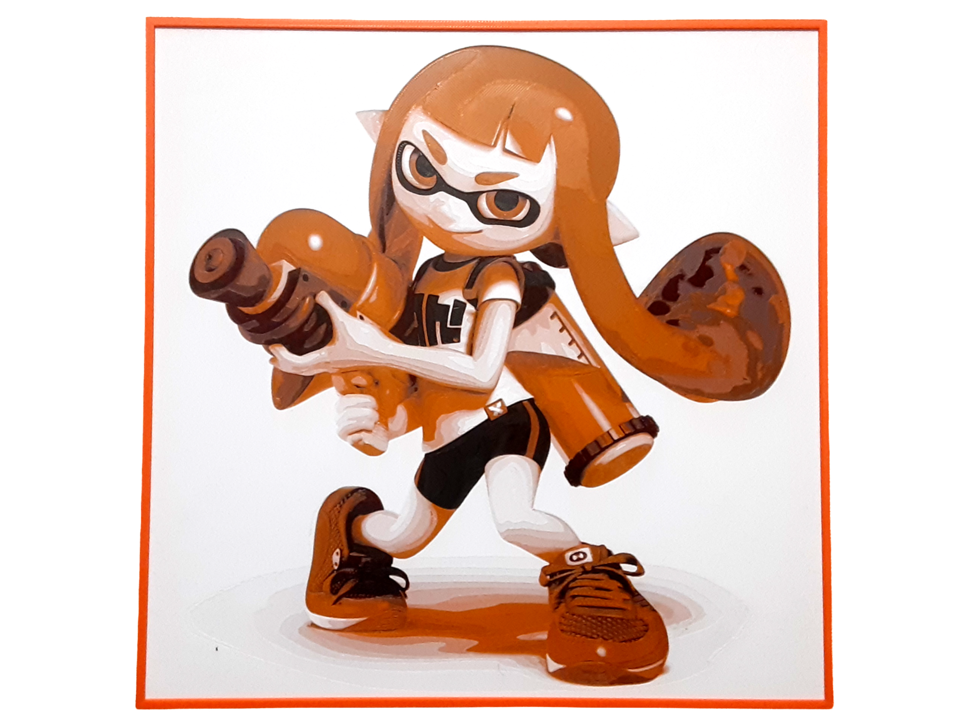 Splatoon Inkling Girl Hueforge Orange Nintendo
