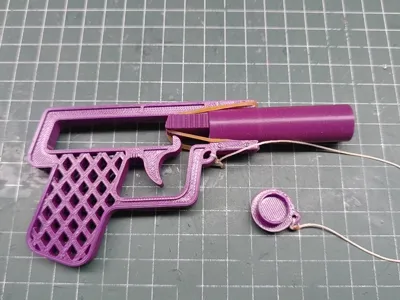 Nostalgic toy gun, no hardware needed