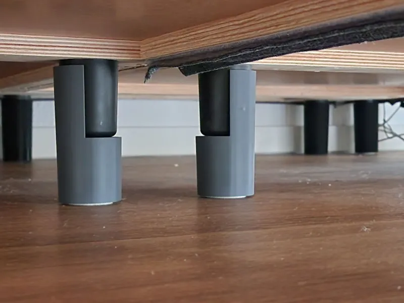 IKEA VIMLE leg extensions push under couch version