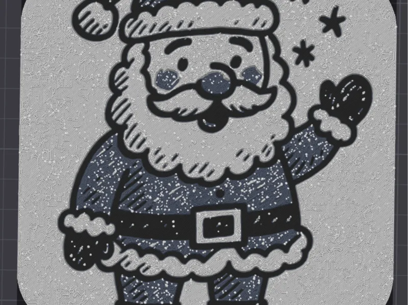 Santa plate for office