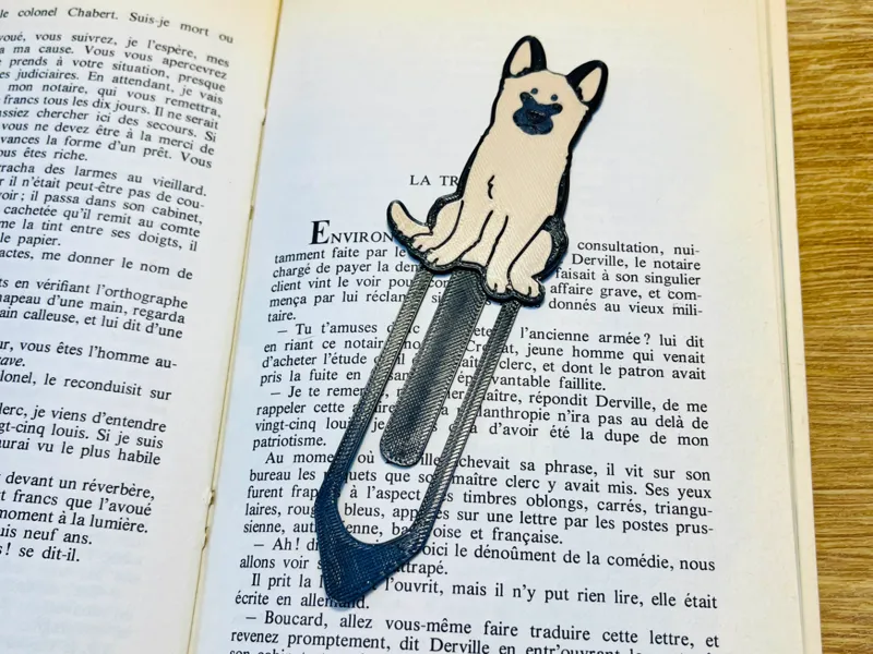 Cute German Shepherd Dog Bookmark