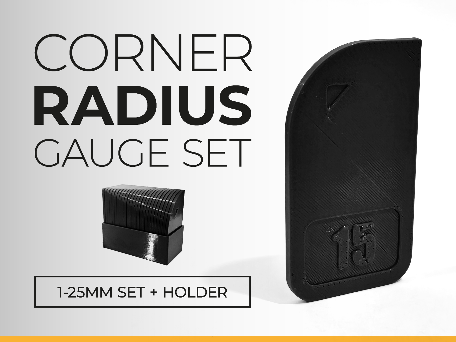 Corner Radius Gauge Set (1 mm – 25 mm)