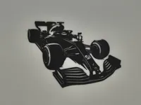 Silhouette de Formule 1 — déco murale — photo 2