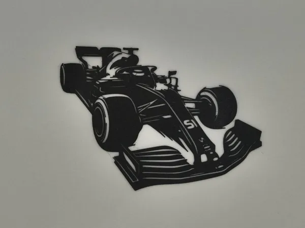 Silhouette de Formule 1 — déco murale