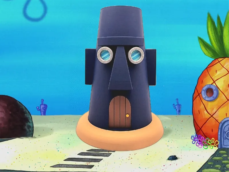 Squidward's House Flower Pot, No AMS