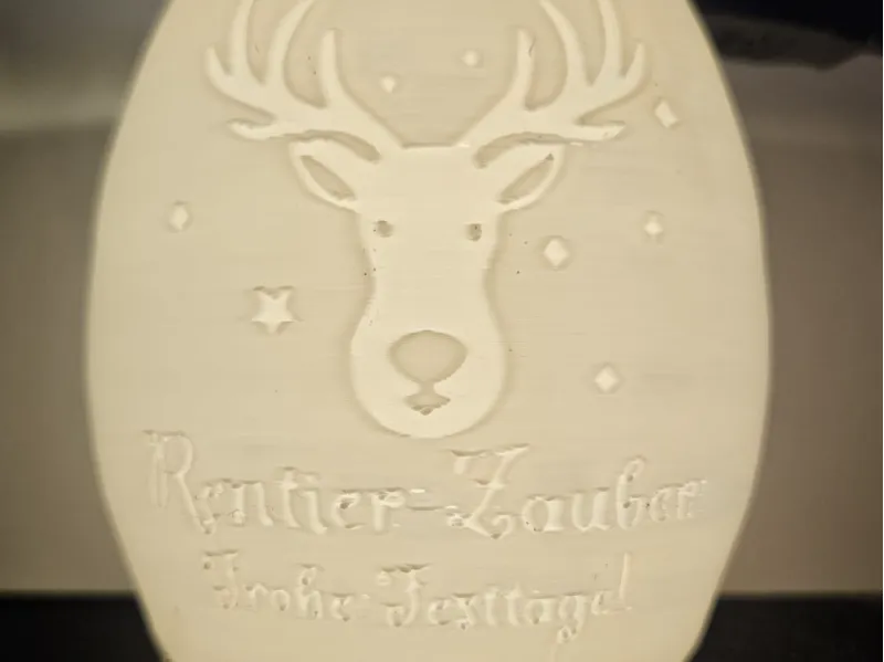 Teelicht Rentier Zauber Weihnachtslicht