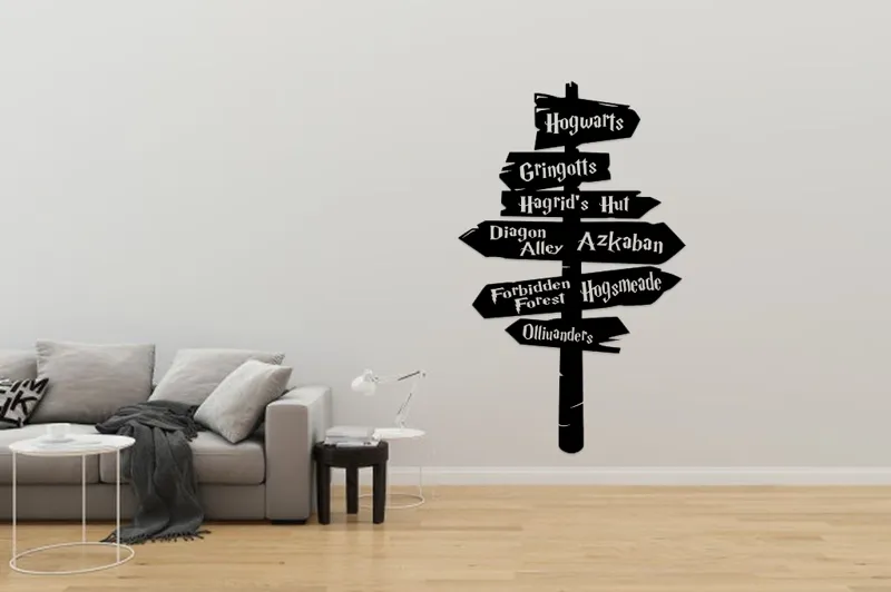 Harry Potter Sign - Hogwarts, Diagon Alley, Ollivanders