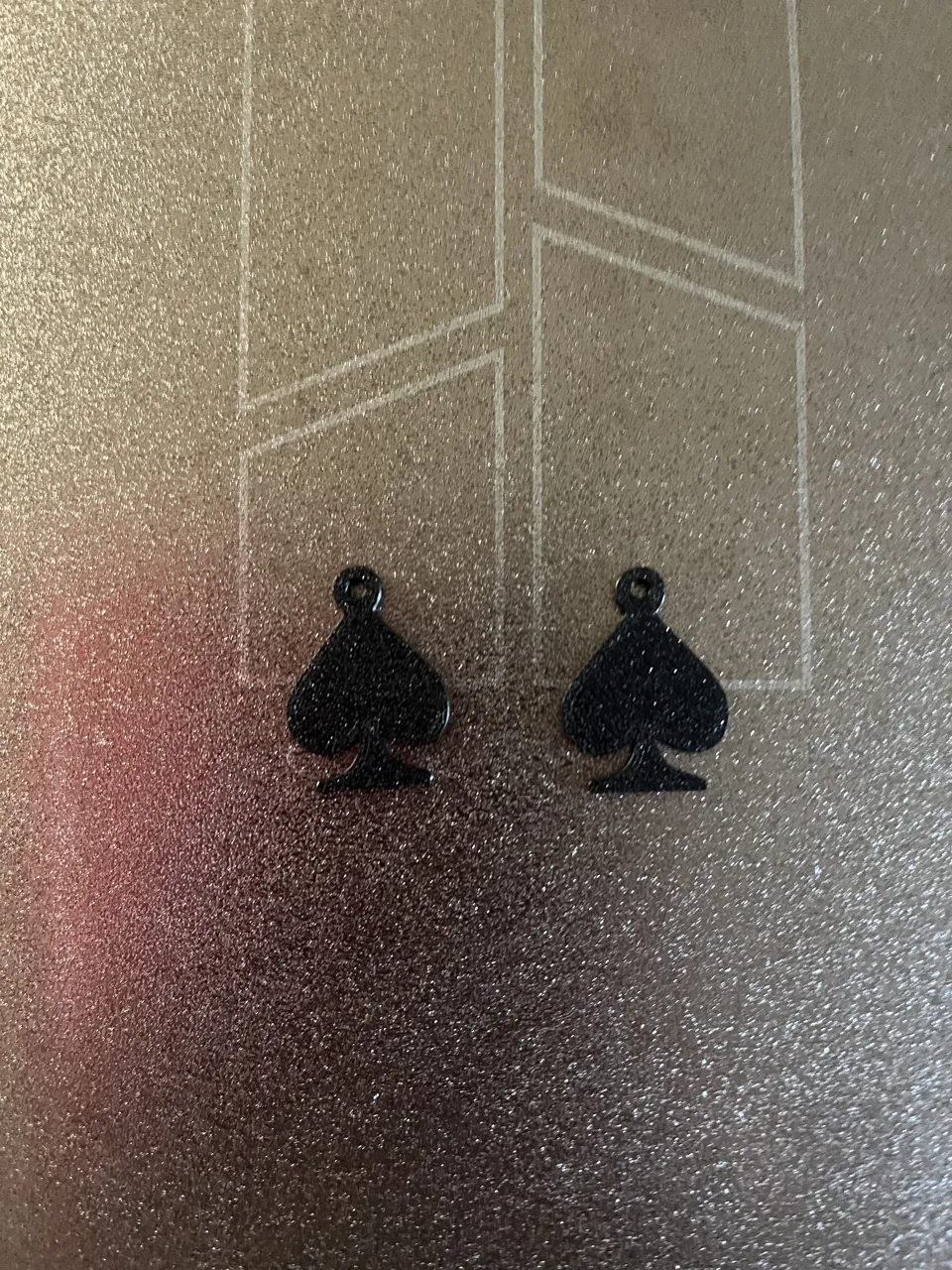 spade earrings view 2