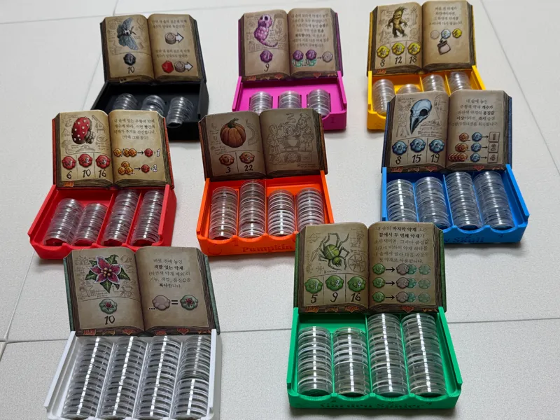 The Quacks of Quedlinburg insert for coin capsule