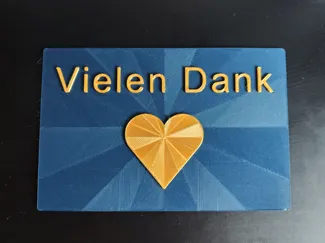 Karte Danke