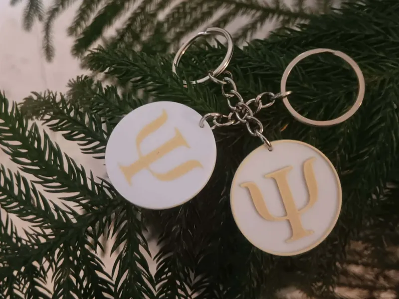 Psychology Symbol Keychain (PSI)