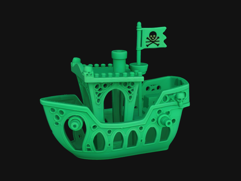 海盗船风格benchy 小船