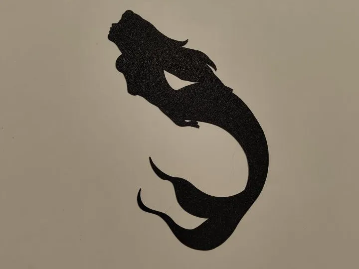 Décoration murale silhouette de sirène