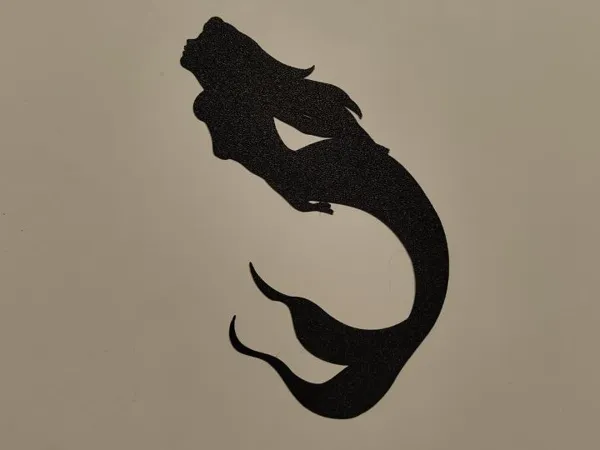 Décoration murale silhouette de sirène