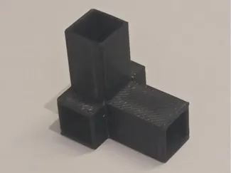 square profile t -connector