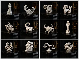 Abstract Zodiac Collection