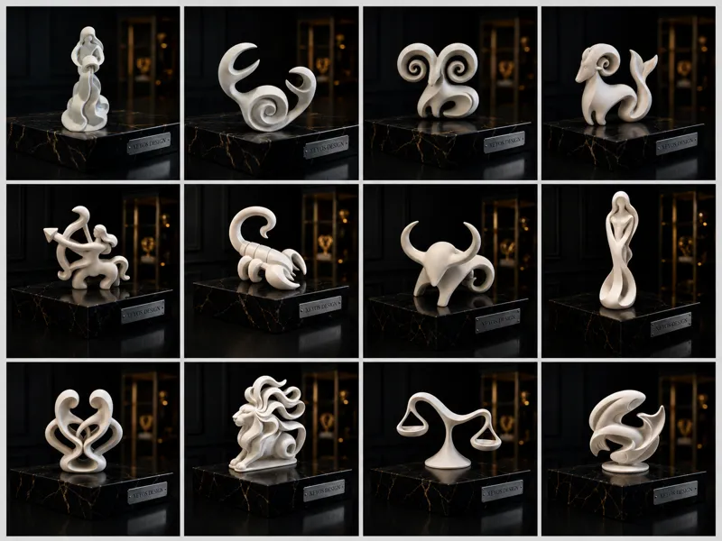 Abstract Zodiac Collection