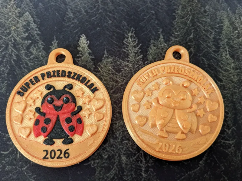 preschooler's medal - editable date