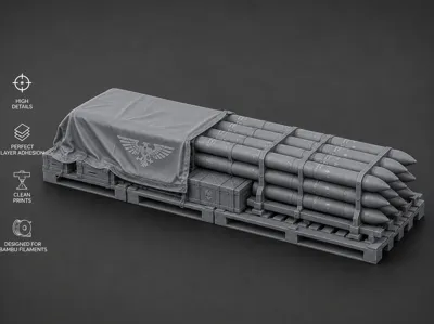 Imperial Rocket Cache – Sci-Fi & Battlefield Cover