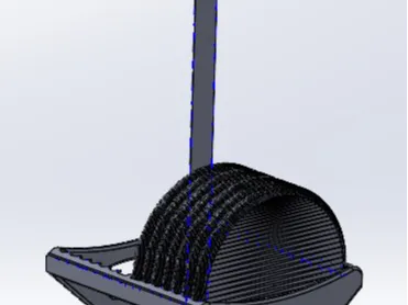 handle for disc golf carrier