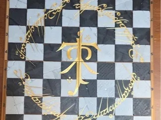 Lord of the Ring Stone Tile for Chess Board