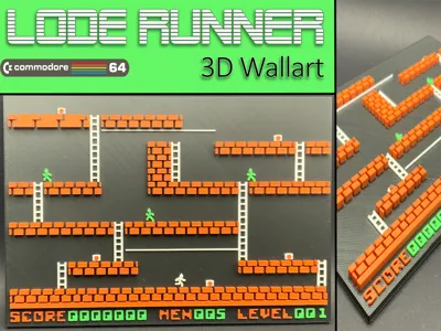 Lode Runner 3D wallart
