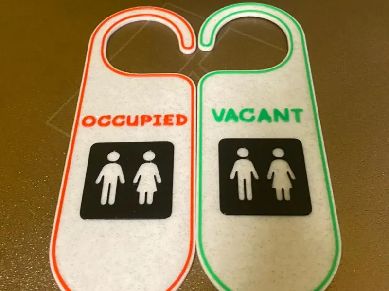 Toilet Door Sign