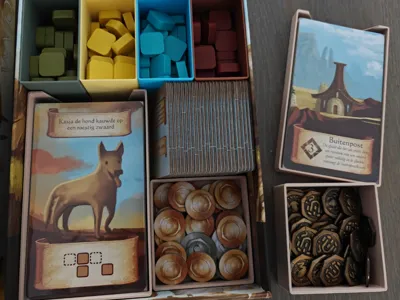 Roam board game with expansion and metal coins