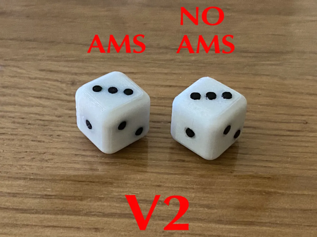 3-pip Die (Dice) V2 - Die with Pips 1, 2 and 3 - Free 3D Print Model ...