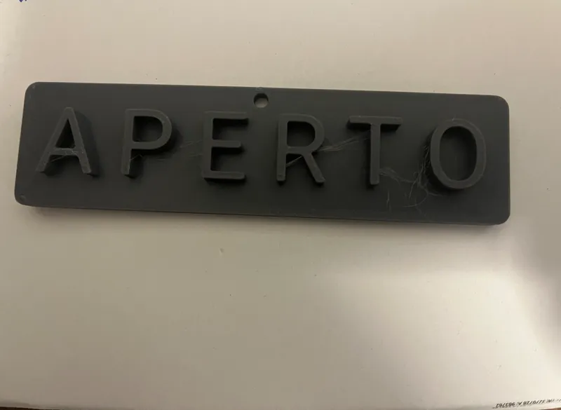 Cartello APERTO