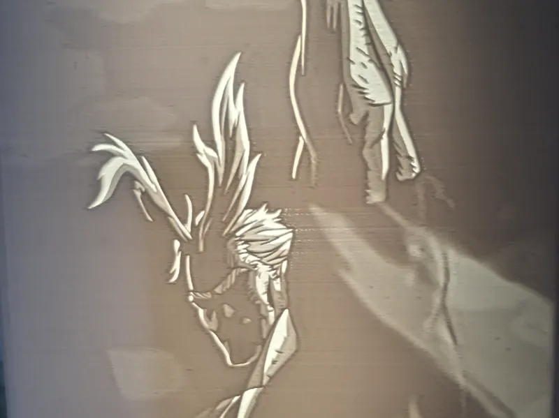 All Might Litofanía 3D