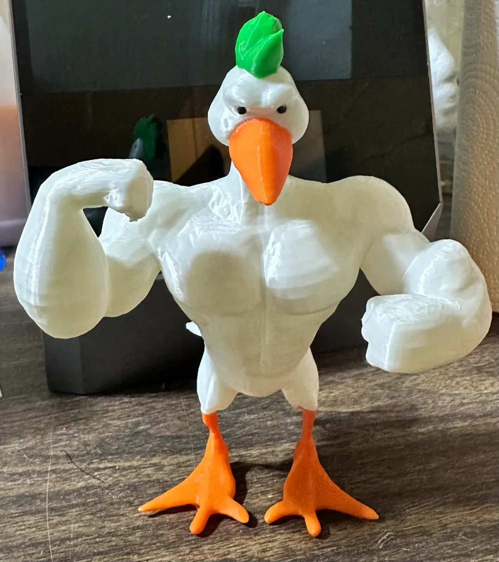 Heygrumpygoose Model muscular goose - Free 3D Print Model - MakerWorld