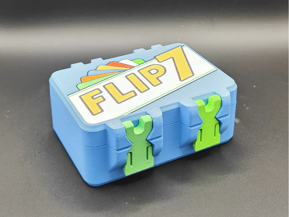 Flip 7 Card Box - SnapLock - Free 3D Print Model - MakerWorld Flip 7 Card Box - SnapLock - Free 3D Print Model - MakerWorld