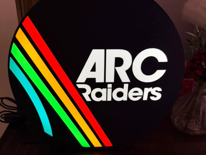 ARC Raiders - Light up LED Sign - Gaming Display