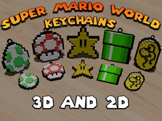 Super Mario World Keychain (pack 1)