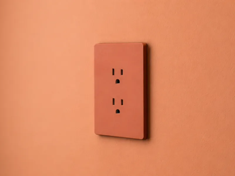 Minimalist Snap-On Outlet Cover Plate